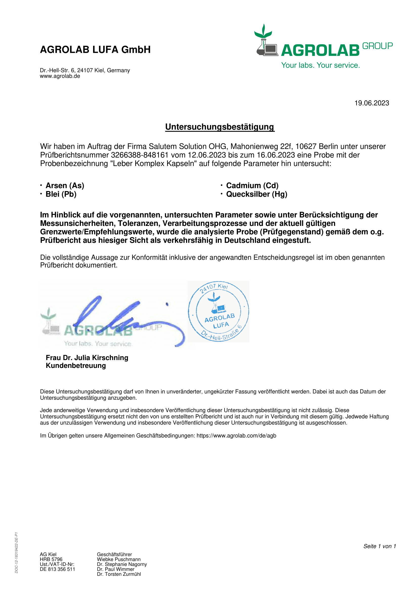 Angebot für Leber Komplex Daily (vegan) - 120 Kapseln