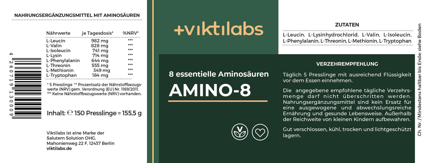 Angebot für Amino 8: Alle essentiellen Aminosäuren