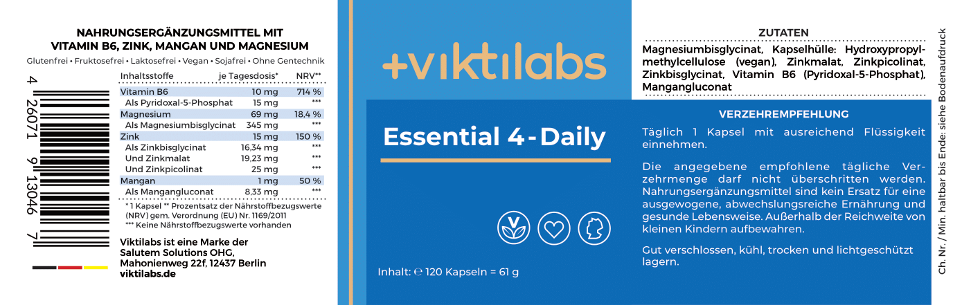 Bestellkampagne für Essential 4-Daily (120 Kapseln)