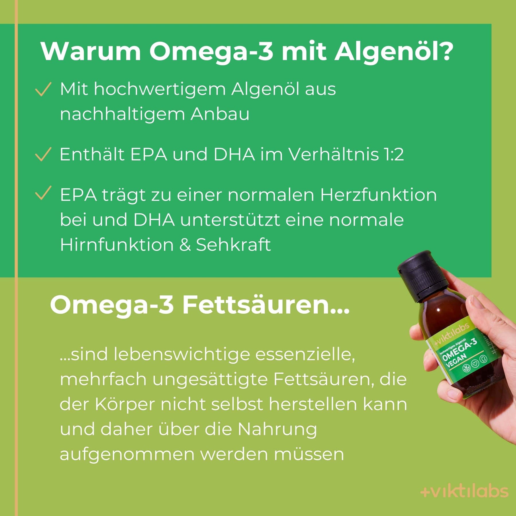 Offer for Omega-3: Vegan with algae oil
