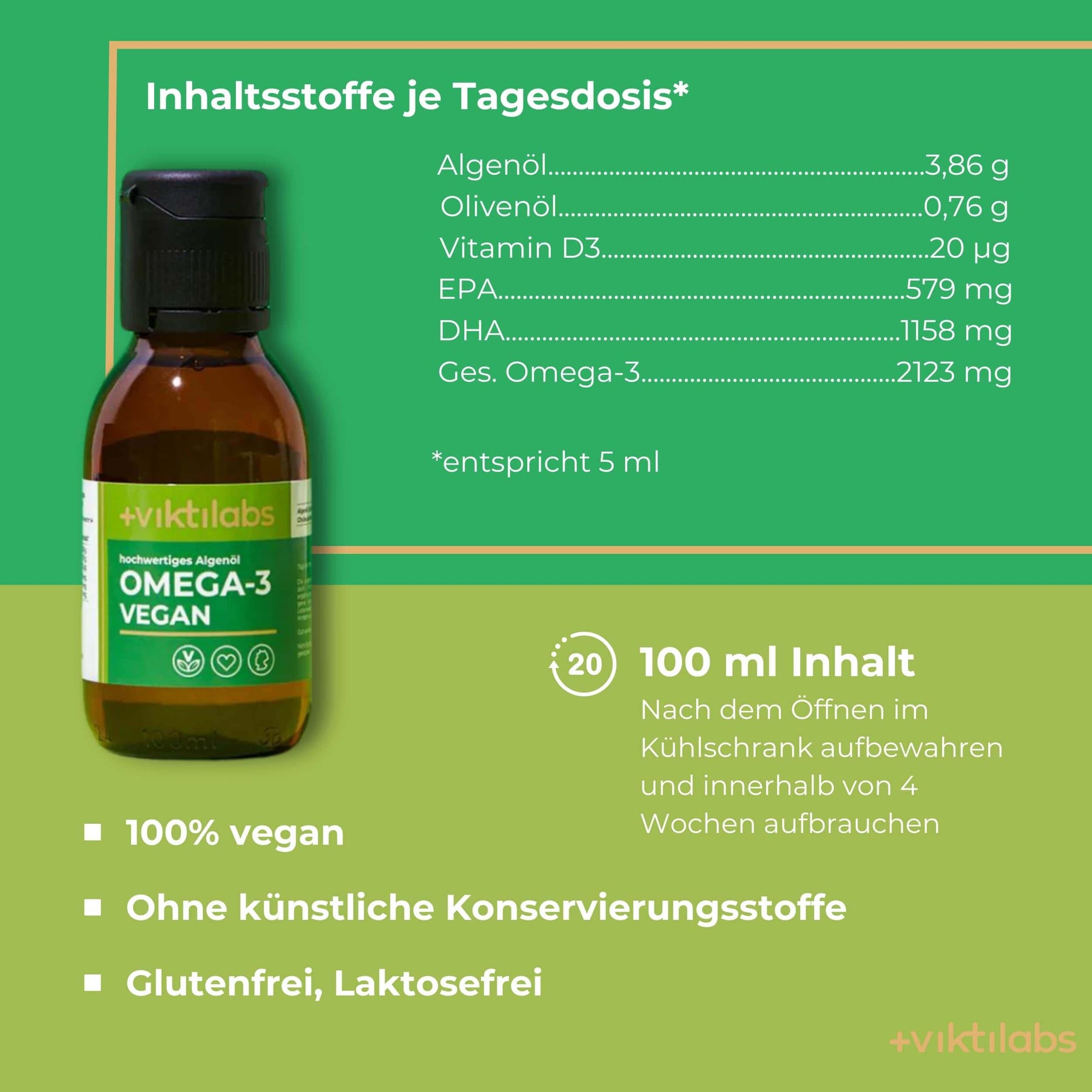 Offer for Omega-3: Vegan with algae oil